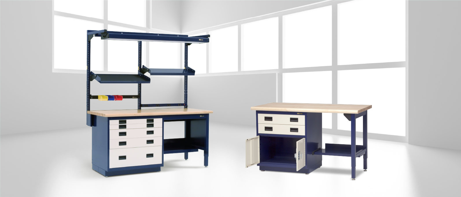 heavy duty industrial storage benches